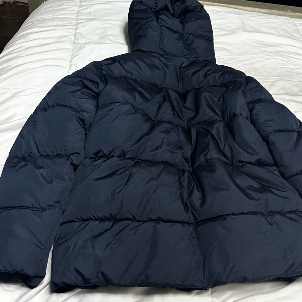 Gap kids navy blue puffer coat
